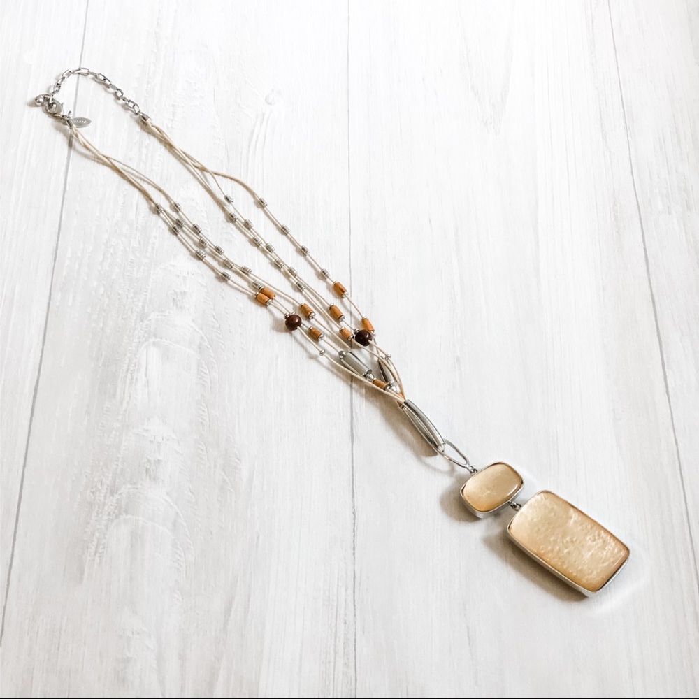 Chico’s Necklace with Reversible Pendant